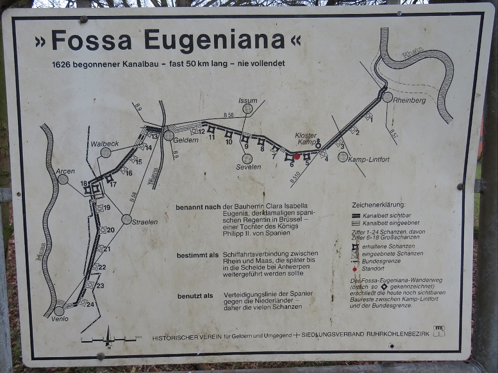 Übersicht der gesamten Fossa Eugeniana
