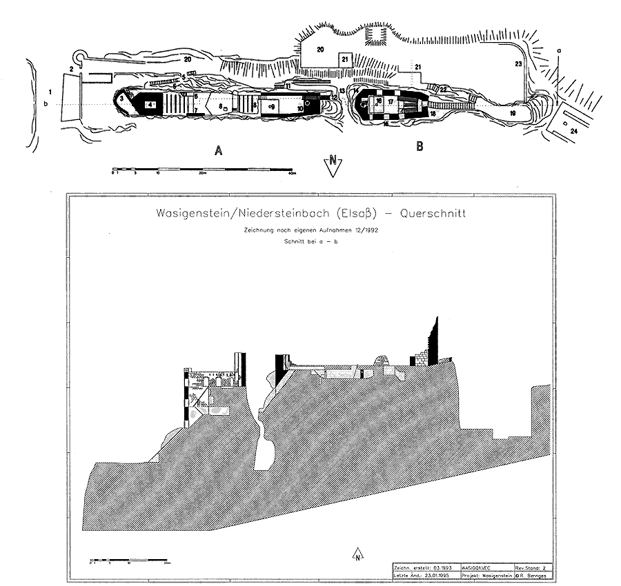 Grundriss Château du Wasigenstein