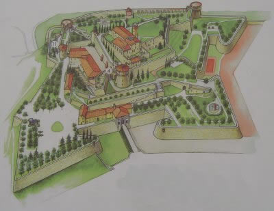 Grundriss Castello di Brescia