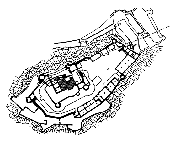 Grundriss Festung Hohensalzburg