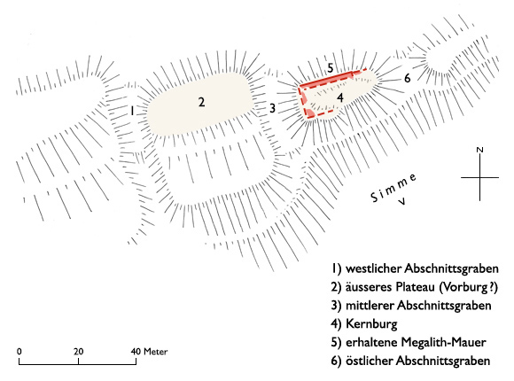 Grundriss Heidenmauer