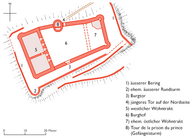 Grundriss Château du Schlossberg