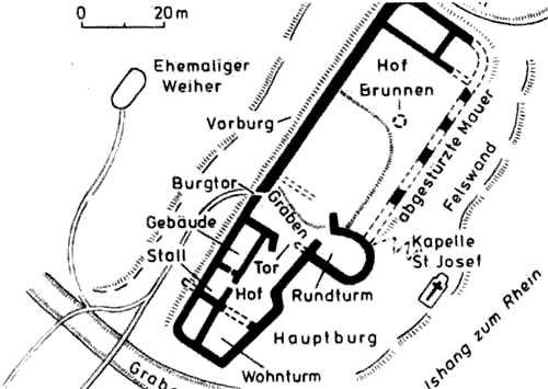 Grundriss Burg Hauenstein