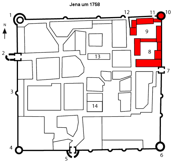 Grundriss Stadtschloss Jena