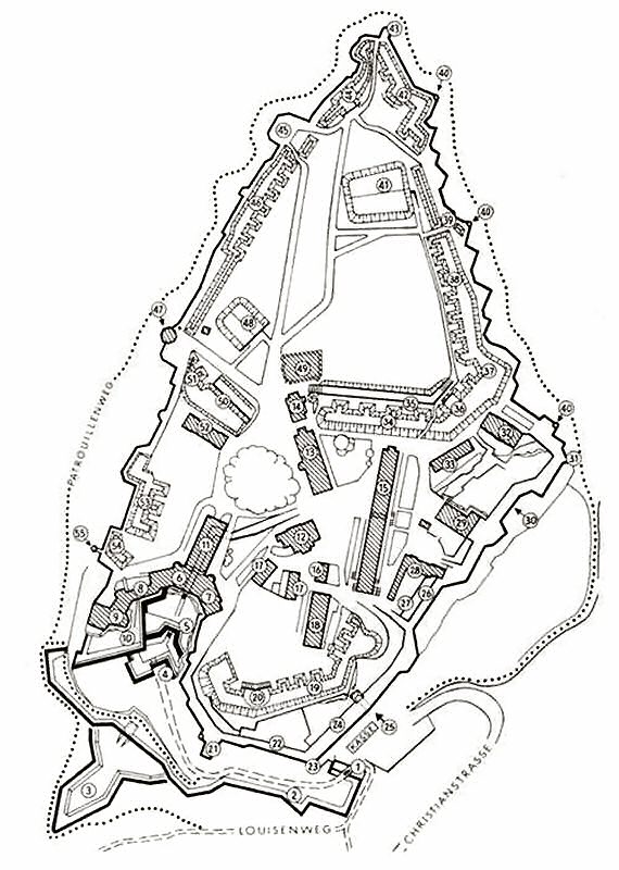 Grundriss Festung Königstein