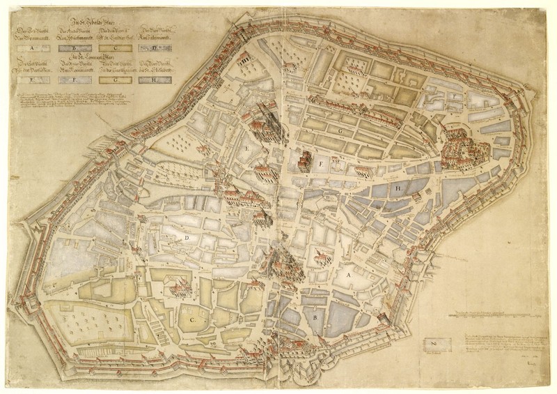 Prospect von Nürnberg von Hans Bien aus dem Jahr 1630.