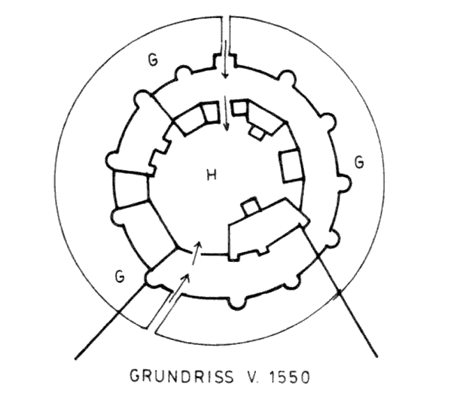 Grundriss Burg Zerbst