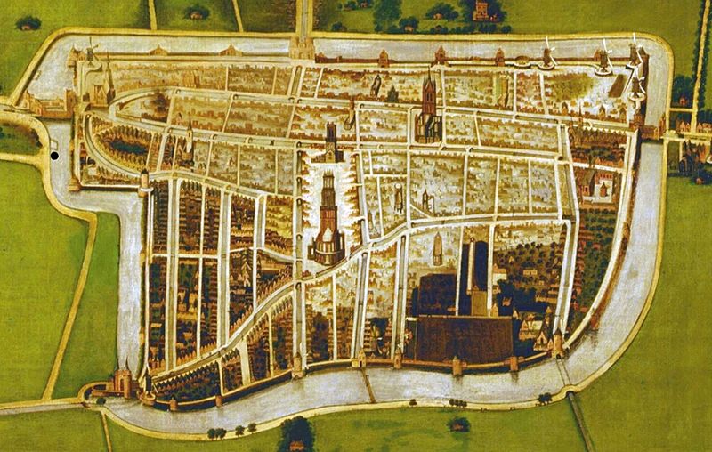 Grundriss Stadtbefestigung Delft