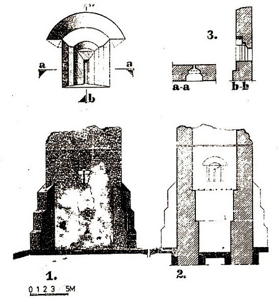 Grundriss Sebesrom-Sebestorony von N. Sǎcarǎ.