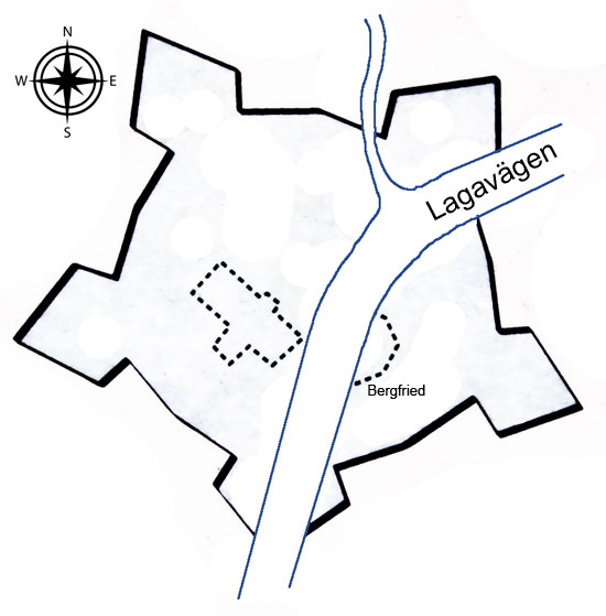 Grundriss Festung Lagaholm
