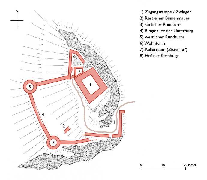Grundriss Felsenburg