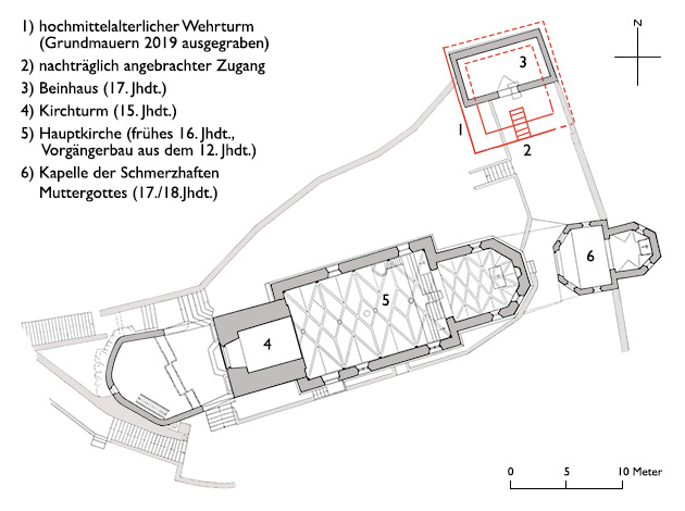 Grundriss Sogn Gion (Tuma Turera)